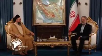 دیدار عمار حکیم با علی لاریجانی+ فیلم