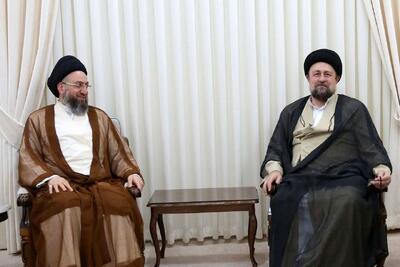 عمار حکیم با سیدحسن خمینی دیدار کرد/ حکیم: ایران سنگر خط مقدم جهان اسلام است