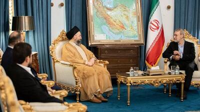 لاریجانی در دیدار با عمار حکیم: همکاری‌های ایران و عراق باید عینی‌تر شود