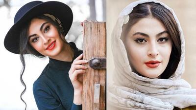 تصویر روز | نگاهی به استایل مریم مومن با ست چرم مشکی و کفش های قرمز در طبیعتی سرسبز و زیبا | گلی شی