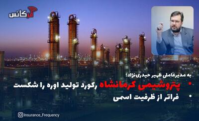 به مدیرعاملی ظهیر حیدری‌نژاد؛ پنروشیمی کرمانشاه رکورد تولید اوره را شکست/ فراتر از ظرفیت اسمی