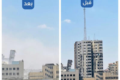 حملات اسرائیل به غزه/ شهادت 21 نفر دیگر/تخریب کامل برج مسکونی «السوسی»
