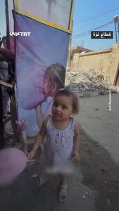فیلم جگرسوز از شادی بچه‌های غزه با «پشمک»