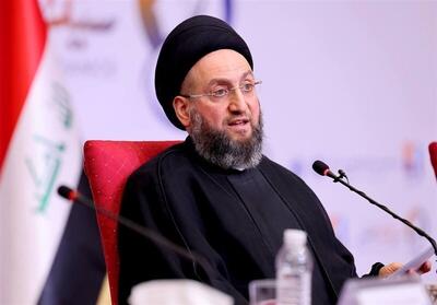 دیدار و رایزنی عمار حکیم با علی لاریجانی