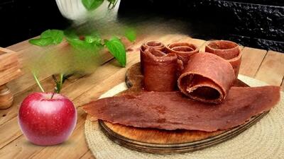 طرز تهیه لواشک سیب خانگی