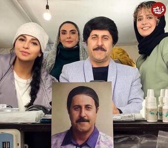 عکس/ ژست صمیمی رحمت و شری در اتاق گریم سریال پایتخت | اقتصاد24
