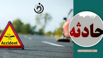 ۶ مصدوم و جان‌باخته بر اثر تصادف پراید و تندر۹۰ در آزادراه زنجان - قزوین