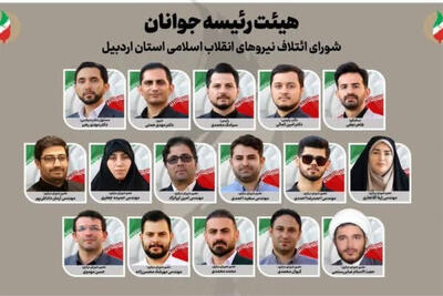 هیئت رئیسه جوانان شورای ائتلاف اردبیل مشخص شد