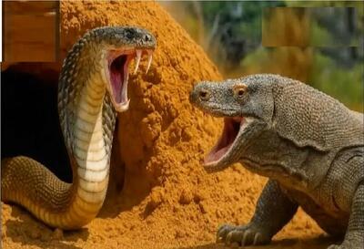 مستند حیات وحش؛ در نبرد نیش سمی اژدهای کومودو و شاه کبری چه کسی فائق آمد