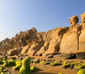ساحل زیبای مکسر در بندر مقام در غرب استان هرمزگان