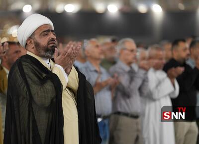 برگزاری نماز جماعت آیات در صحن حرم شریف کاظمین