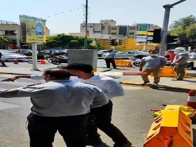 فرونشست عظیم در خیابان نشاط اصفهان
