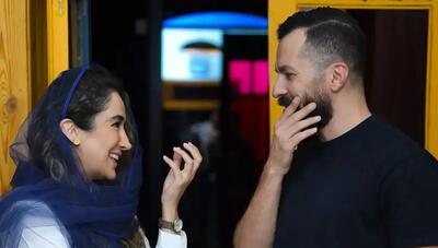 بهاره افشاری و سعید دشتی در پشت صحنه نمایش «قلب نارنگی» (عکس)