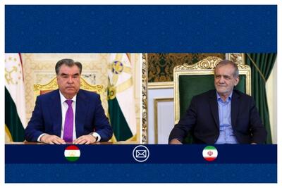پیام ویژه پزشکیان به رئیس جمهور تاجیکستان