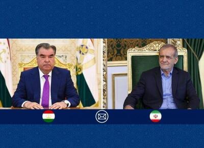 پیام تبریک پزشکیان به رئیس جمهور تاجیکستان - اکونیوز