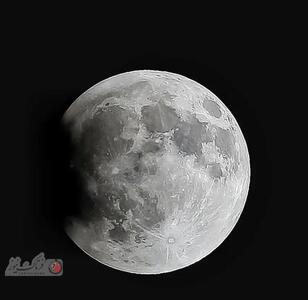 گزارش تصویری | ثبت طولانی‌ترین ماه‌گرفتگی قرن از آسمان تهران