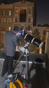 رصد ماه‌گرفتگی کامل شب گذشته از سازمان فضایی ایران