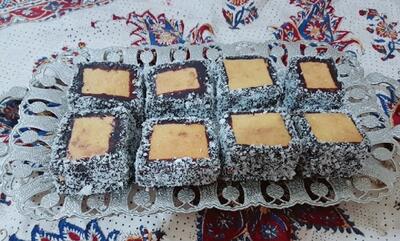 طرز تهیه کیک لقمه‌ای با فیلینگ سس نارگیل