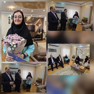 از آنیسا کفاش، رتبه ۱۲ کنکور سراسری تجلیل شد