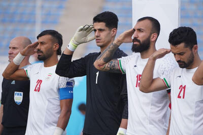 ایران (0) - ازبکستان(0)  فینال حساس جام کافا | ایران در دقایق اول 10 نفره شد