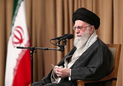 نوشته معنادار روی انگشتر رهبر انقلاب در دیدار با اعضای هیئت دولت