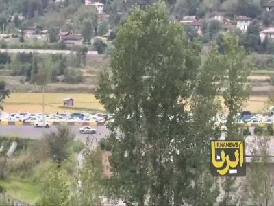 ترافیک ۱۵ کیلومتری در مسیر ورودی رشت از امام زاده هاشم