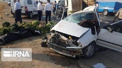 تصادف پراید و تیبا در خراسان شمالی ۹ مصدوم برجا گذاشت