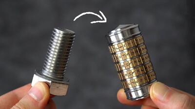 آموزش ساخت گاوصندوق کوچک قابل حمل با پیچ استیل در خانه (فیلم)