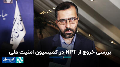 کمیسیون امنیت ملی پیگیر موضوع خروج از NPT