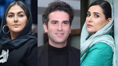 تصویر روز | پریناز ایزدیار در کنار هوتن شکیبا و هدی زین العابدین | گلی شی