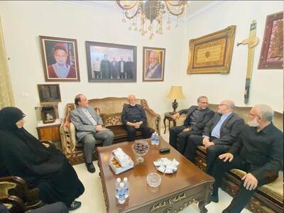 دیدار هیات پارلمانی ایران با خانواده شهید نصرالله