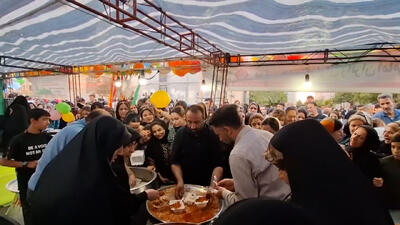 خدمت رسانی موکب‌ها در جشن امت احمد(ص) کرمانشاه
