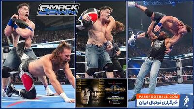 مبارزه جذاب جان سینا و سمی زین در شوی WWE اسمکدان که با دخالت براک لزنر نیمه‌تمام ماند - پارس فوتبال