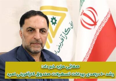 رشد 100 درصدی پرداخت تسهیلات صندوق کارآفرینی امید در 5 ماه اول سال - تسنیم