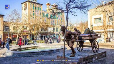 عکسی قدیمی از خیابان ناصرخسرو