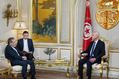 دیدار عراقچی با رئیس‌جمهور تونس؛ تأکید بر تقویت روابط ایران-تونس و حمایت از فلسطین