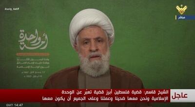 نعیم قاسم: تجاوز به قطر بخشی از پروژه اسرائیل بزرگ است