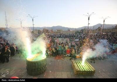 جشن باشکوه میلاد پیامبر (ص) و امام جعفر صادق (ع) در چرام+فیلم - تسنیم