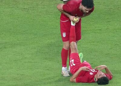 مدافع سریع ایران را با آمبولانس بُردند! (عکس)