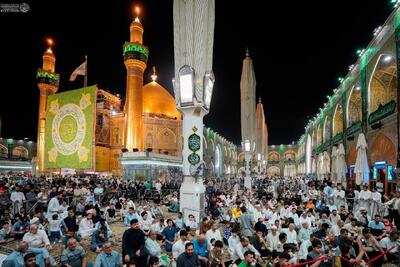 جشن مردمی میلاد رسول خاتم در حرم مطهر علوی