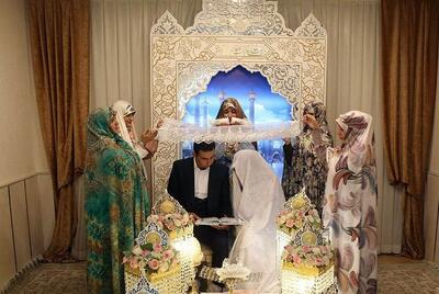 پیوند آسمانی ۲۱۰ زوج جوان در حرم حضرت فاطمه معصومه(س)