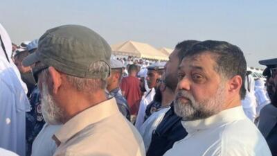 شرکت رهبران حماس در مراسم تشییع شهدای حمله رژیم صهیونیستی در قطر