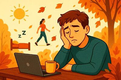 راهکارهای مؤثر برای رفع خواب‌آلودگی در روزهای پاییزی