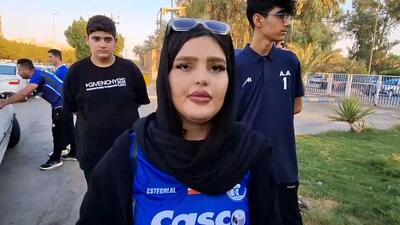 مصاحبه با هواداران استقلال در اهواز در اطراف هتل محل اقامت بازیکنان