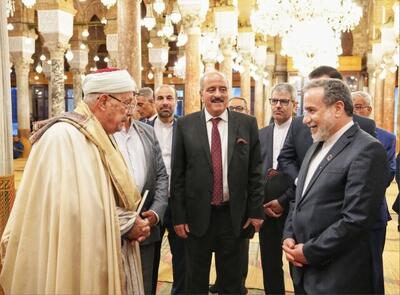بازدید وزیر امور خارجه از مسجد «جامع الزیتونه» و دیدار با مفتی کل تونس