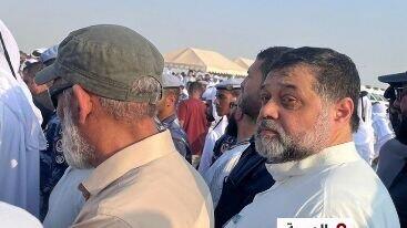 حضور سه رهبر حماس در مراسم تشییع شهدای حمله اسرائیل / تصاویر