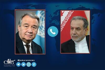عراقچی به گوترش: تهدید بازگرداندن قطعنامه‌ها بحران‌زا است