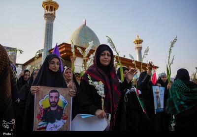 تشرف کاروان پیاده شهرستان فیروزآباد به حرم مطهر شاهچراغ (ع)- عکس صفحه استان تسنیم | Tasnim