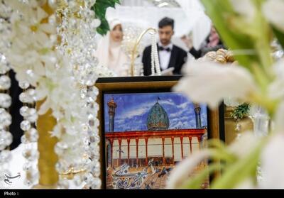 عقد ازدواج 20 زوج جوان در حرم مطهر شاهچراغ (ع)- عکس صفحه استان تسنیم | Tasnim