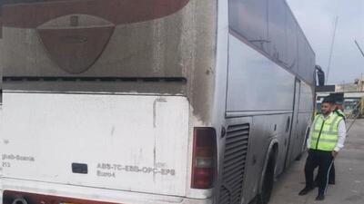 کشف اتوبوس سرقتی در محور گرمسار از سوی تیم نامحسوس پلیس راه